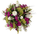 Magic Bouquet of White Stocks and Celosia - Flowers Box London