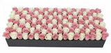 Magnificent Two Colour Roses Rectangular Box - Flowers Box London