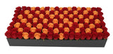 Magnificent Two Colour Roses Rectangular Box - Flowers Box London