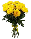 Magnum Yellow Chrysanthemum Bouquet - Flowers Box London