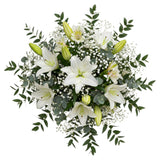 Marvelous Bouquet of Lily and Alstroemeria with Gypsophila