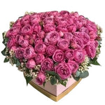 Marvelous Box of Spray Roses with Wax Flowers - Flowers Box London