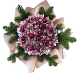 Merry Christmas Box of Chocolate Box with Baubles - Flowers Box London