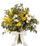 Mimosa and Lisianthus Bouquet - Flowers Box London