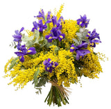Mimosa With Irys Bouquet - Flowers Box London