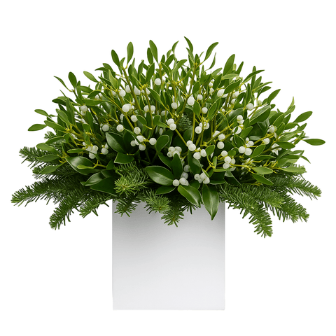 Mistletoe and Spruce Christmas Box - Flowers Box London
