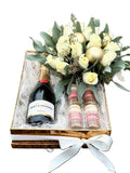 Moet and Macarons Gift Set - Flowers Box London