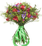 Multicolored Freesias with Green Bell Bouquet