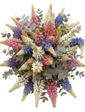 Multicolored Lupinus Bouquet with Greenery - Flowers Box London