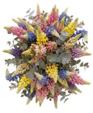 Multicolored Lupinus Bouquet with Greenery - Flowers Box London