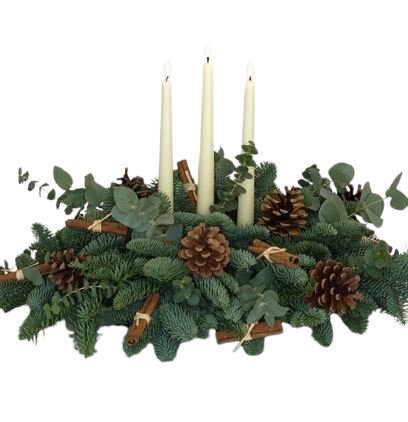 Natural Rustic Centerpiece - Flowers Box London