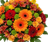 Orange Accents Bouquet - Flowers Box London