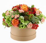 Orange and Green Box - Flowers Box London