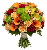 Orange Breeze Bouquet - Flowers Box London