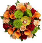 Orange Breeze Bouquet - Flowers Box London