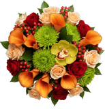 Orange Breeze Bouquet - Flowers Box London