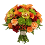 Orange Breeze Bouquet - Flowers Box London