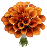 Orange Calla Lily Bouquet - Flowers Box London