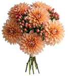 Orange Dahlia Bouquet with Hypericum