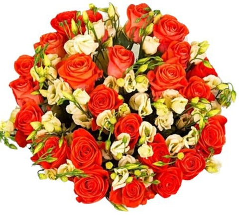 Orange Expression Bouquet - Flowers Box London