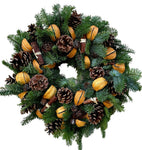 Orange Festive Christmas Wreath