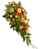 Orange Funeral Spray - Flowers Box London