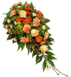 Orange Funeral Spray - Flowers Box London