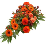 Orange Gerbera Funeral Spray - Flowers Box London