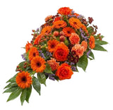 Orange Gerbera Funeral Spray - Flowers Box London