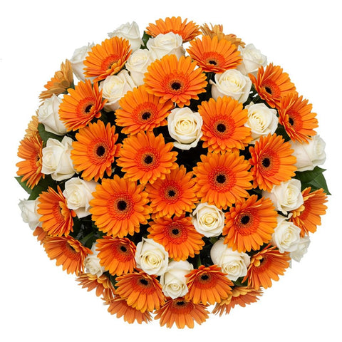 Orange Glow Bouquet - Flowers Box London