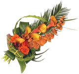 Orange Roses & Calla Lily Sheaf - Flowers Box London
