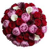 Passionate Petals Harmony Bouquet - Flowers Box London