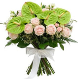 Pastel Charm Anthurium Bouquet - Flowers Box London