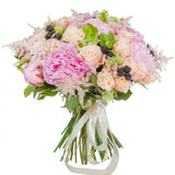 Pastel Peach Bouquet - Flowers Box London