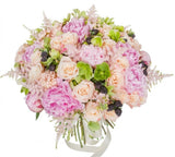 Pastel Peach Bouquet - Flowers Box London