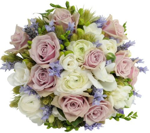 Pastel Pink Roses with Ranunculus Fragrant Bouquet