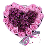 Pastel Pink Roses with Wax Flowers Box - Flowers Box London