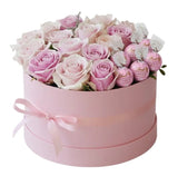 Pastel Roses & Chocolate Luxury Gift Box - Flowers Box London