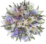 Pastel Sweet Pea with Laavender Bridal Bouquet