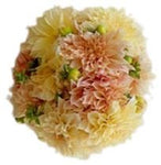 Peach and Yellow Dahlia Bouquet - Flowers Box London