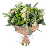Peach & Green Harmony Bouquet - Flowers Box London