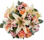 Peach Muse Bouquet - Flowers Box London