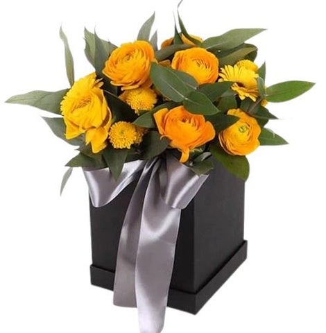 Peach Sahara Signature Box - Flowers Box London
