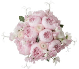 Peonies with Ranunculus and Sweet Pea Bouquet - Flowers Box London