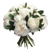 Peonies with Ruscus Bouquet - Flowers Box London