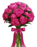 Peonies with Ruscus Bouquet - Flowers Box London
