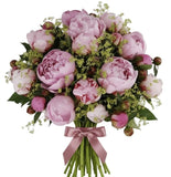Peony with Alchemilla Pretty Bouquet - Flowers Box London