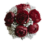 Peony with Gypsophila Bridal Bouquet - Flowers Box London