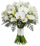 Phalaenopsis Orchids with Calla Lily and Lisianthus Bouquet - Flowers Box London