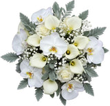 Phalaenopsis Orchids with Calla Lily and Lisianthus Bouquet